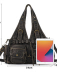 Retro Soft PU Work Shoulder Bag
