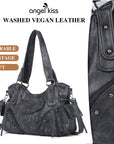 Vintage Textured Vegan Leather Bag – Subtle Luxury