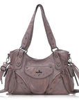 Vintage Textured Vegan Leather Bag – Subtle Luxury