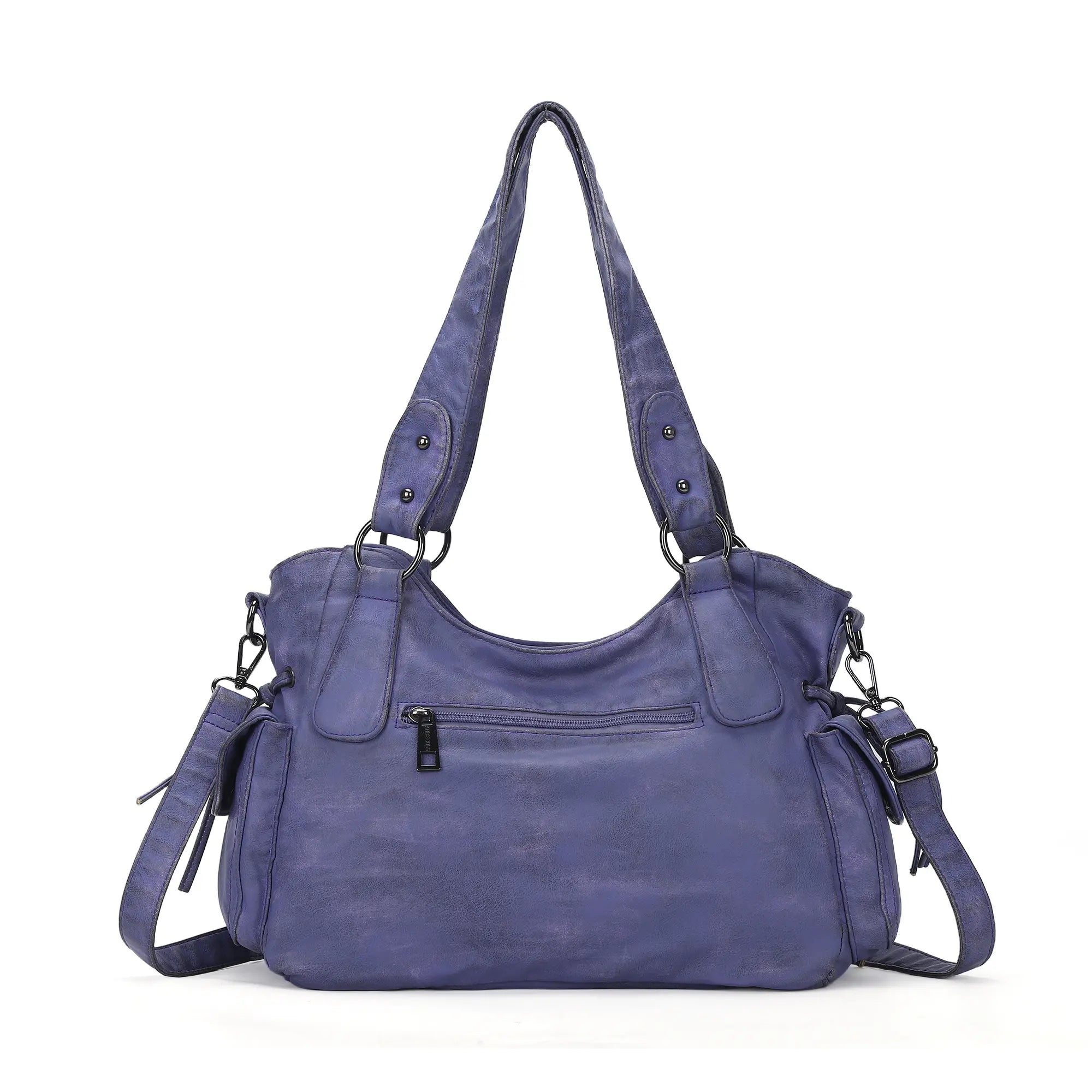 Faded Violet Vegan Leather Tote / Crossbody Bag