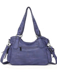 Faded Violet Vegan Leather Tote / Crossbody Bag
