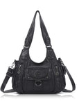 Vintage Slouchy Moto Shoulder Purse