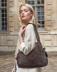 Vintage Slouchy Moto Shoulder Purse