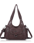Vintage Slouchy Moto Shoulder Purse