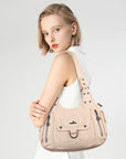 Vintage Slouchy Moto Shoulder Purse