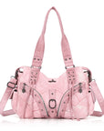 Shoulder Bag – Vintage Multi-Pocket Slouchy Design