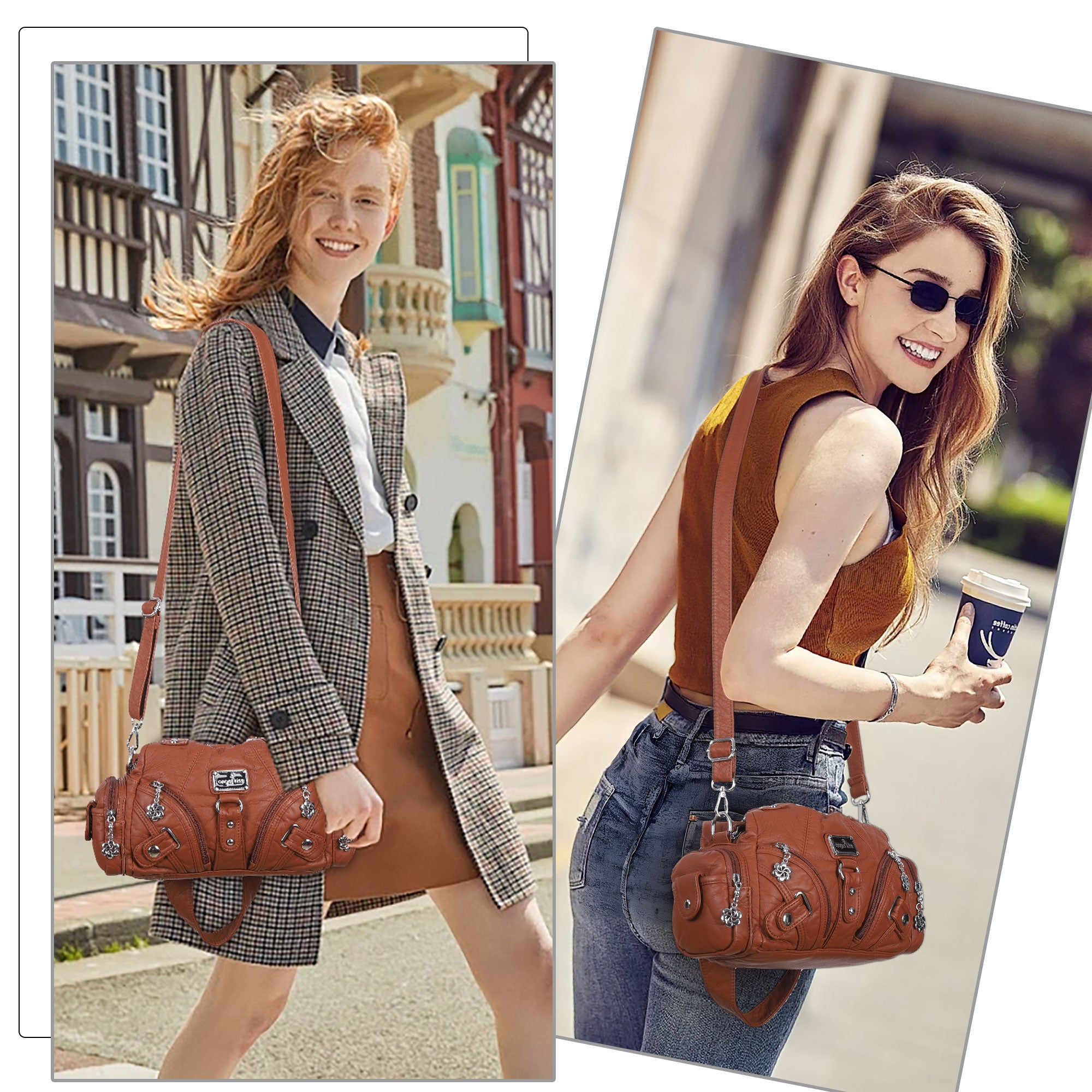 Retro waterproof convenient shopping shoulder bag-Angelkiss Bag