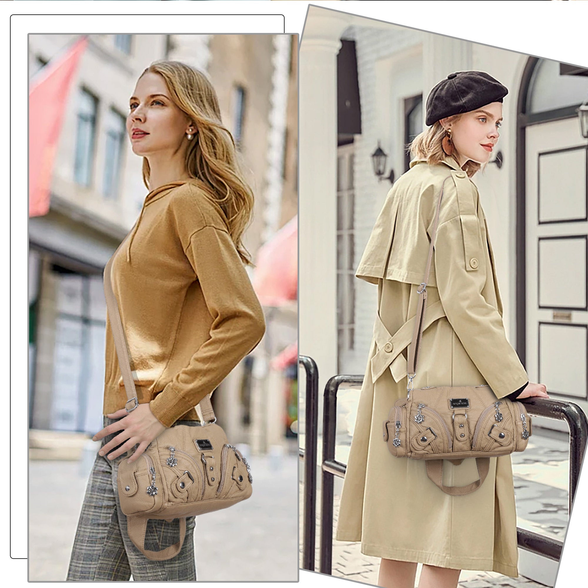 Retro waterproof convenient shopping shoulder bag-Angelkiss Bag