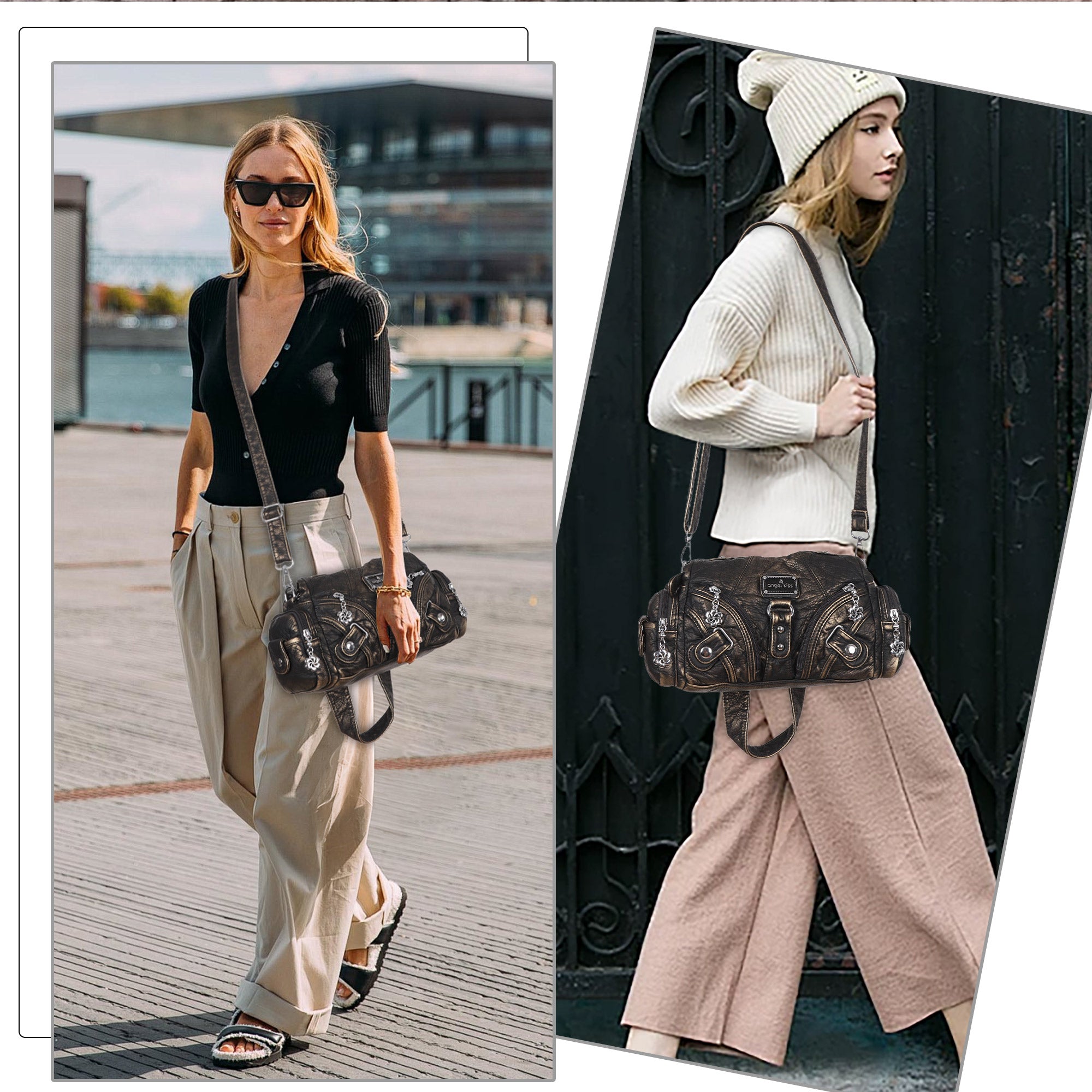 Retro waterproof convenient shopping shoulder bag-Angelkiss Bag