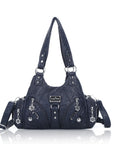Retro tie-dye adjustable chic shopping tote