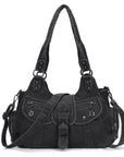Women's retro fashion multi-compartment large capacity hobo bag | angel kiss bag-Angelkiss Bag