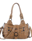 Bolso hobo retro multicompartimentos de gran capacidad para mujer | Bolso Angel Kiss