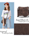 Women's tie-dye denim vintage crossbody bag-Angelkiss Bag