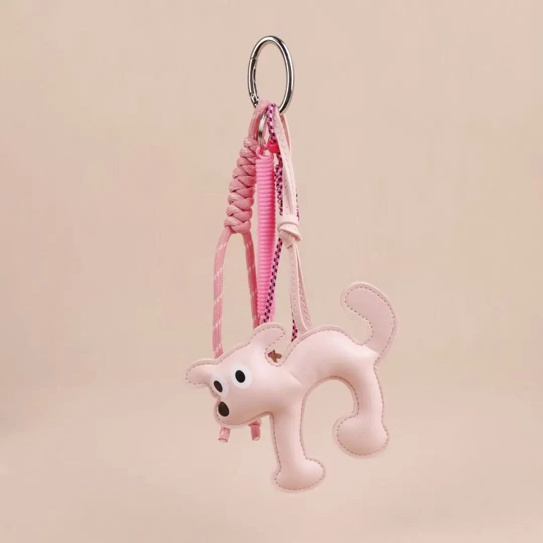 Cute Dog Colorful Beaded Keychain – Puppy Pendant