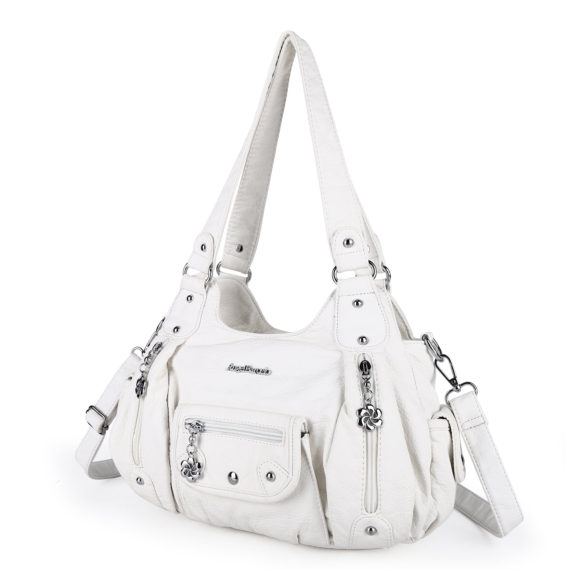 Women Shoulder Bag Handbag of Washed PU Leather-Angelkiss Bag