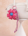 Floral Charm Pendant – Elegant Bloom Accessory for Bags key