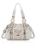 Vintage Multi-Pocket Satchel & Crossbody Bag