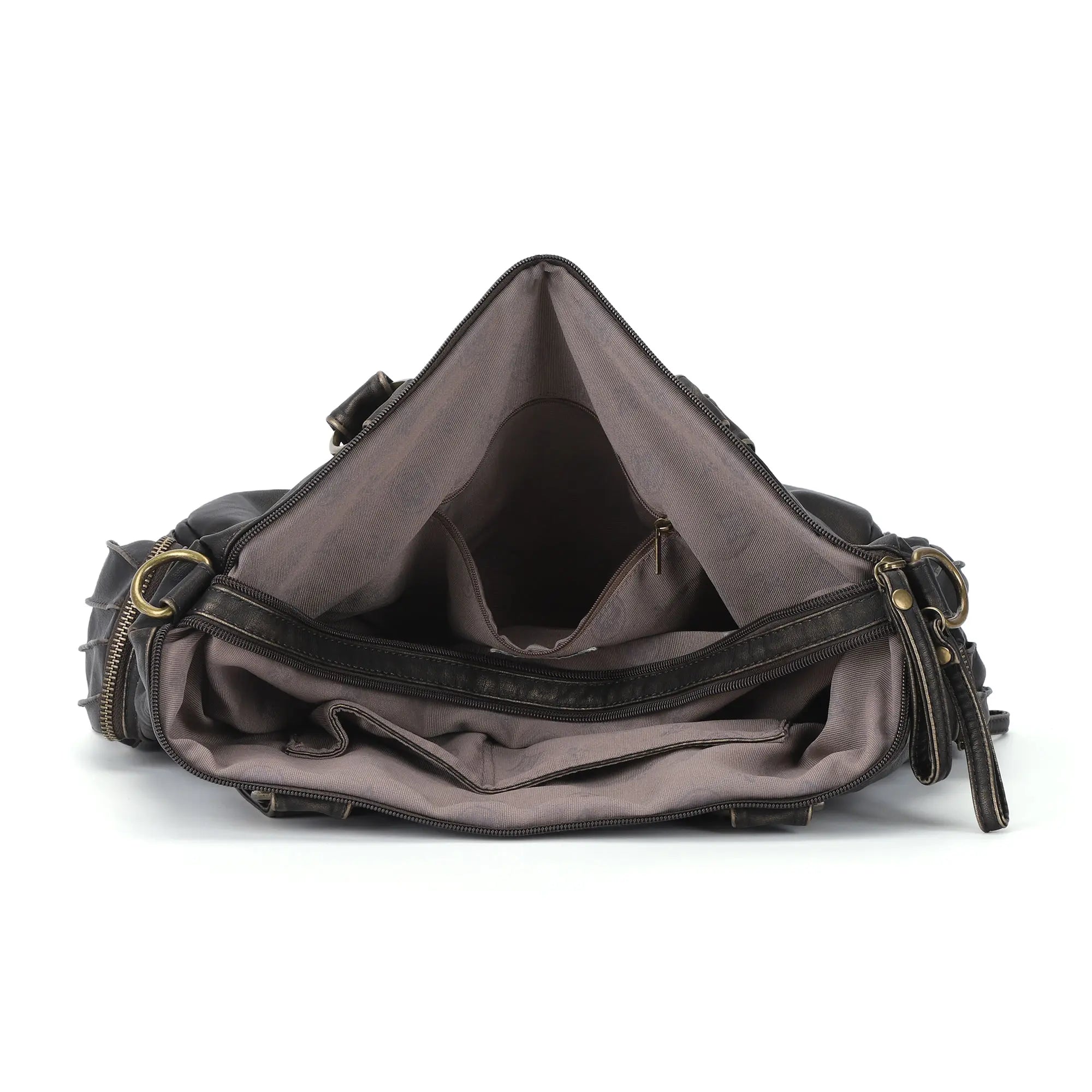 Vintage Vegan Leather Large Capacity Business Commuter Multi-functional Tote Shoulder Bag