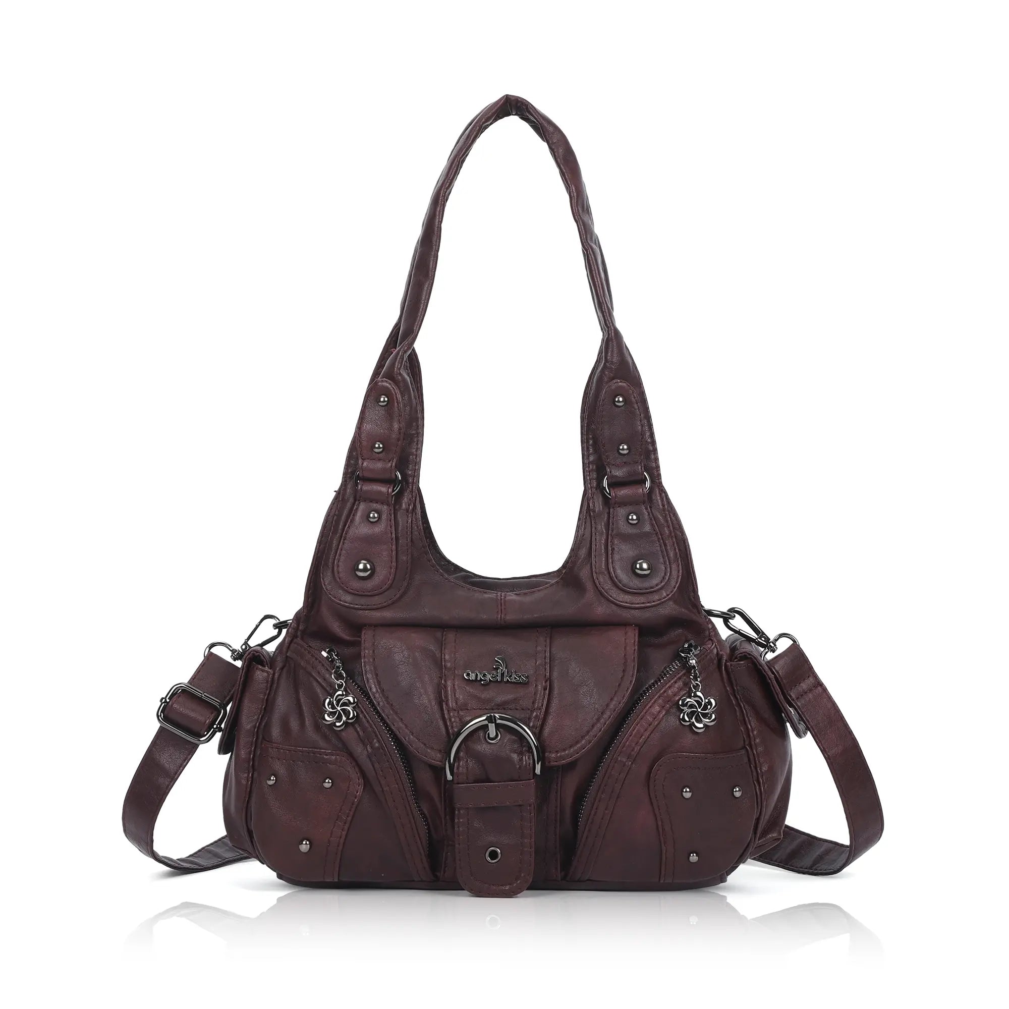 ALMOST BLACK ブレスレット 箱付き Studded Multi-Pocket Utility Shoulder Bag – Angel Kiss