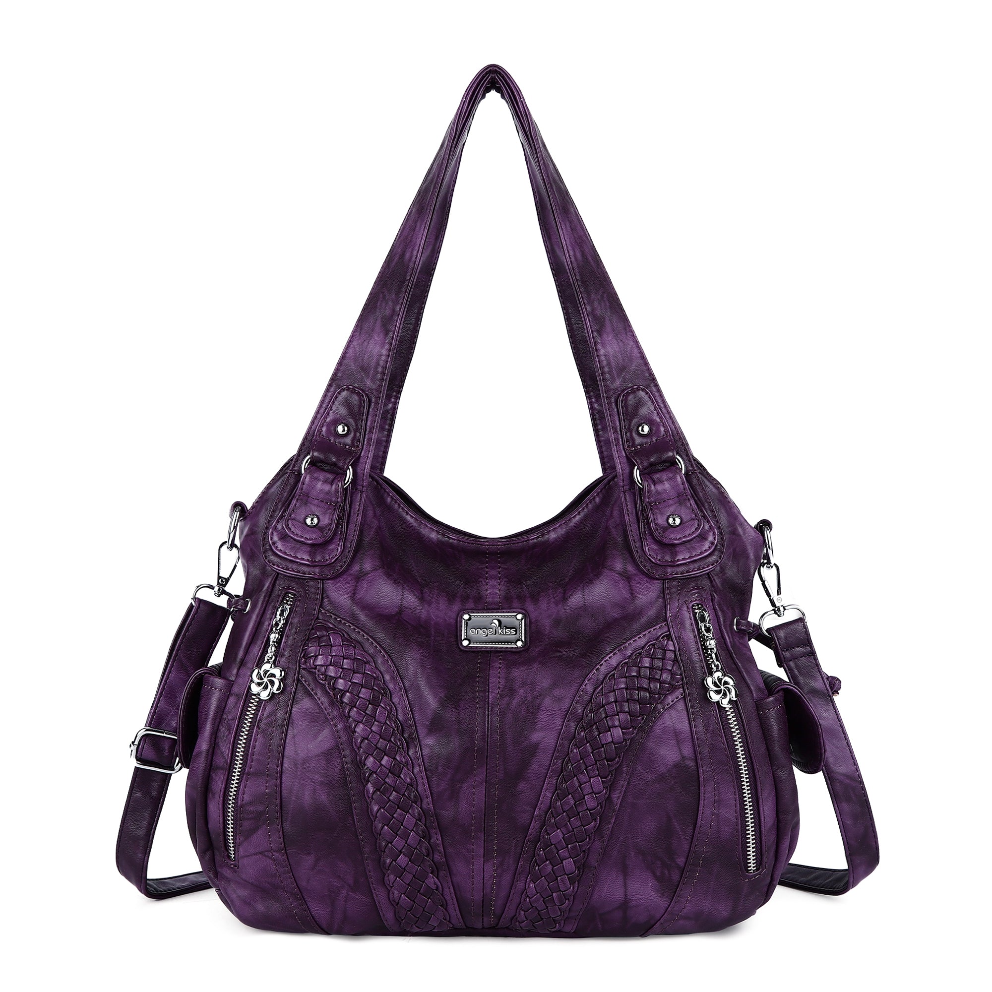 washed tie-dye design Daily women simple unique hobo handbag-Angelkiss Bag