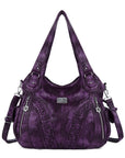 washed tie-dye design Daily women simple unique hobo handbag-Angelkiss Bag