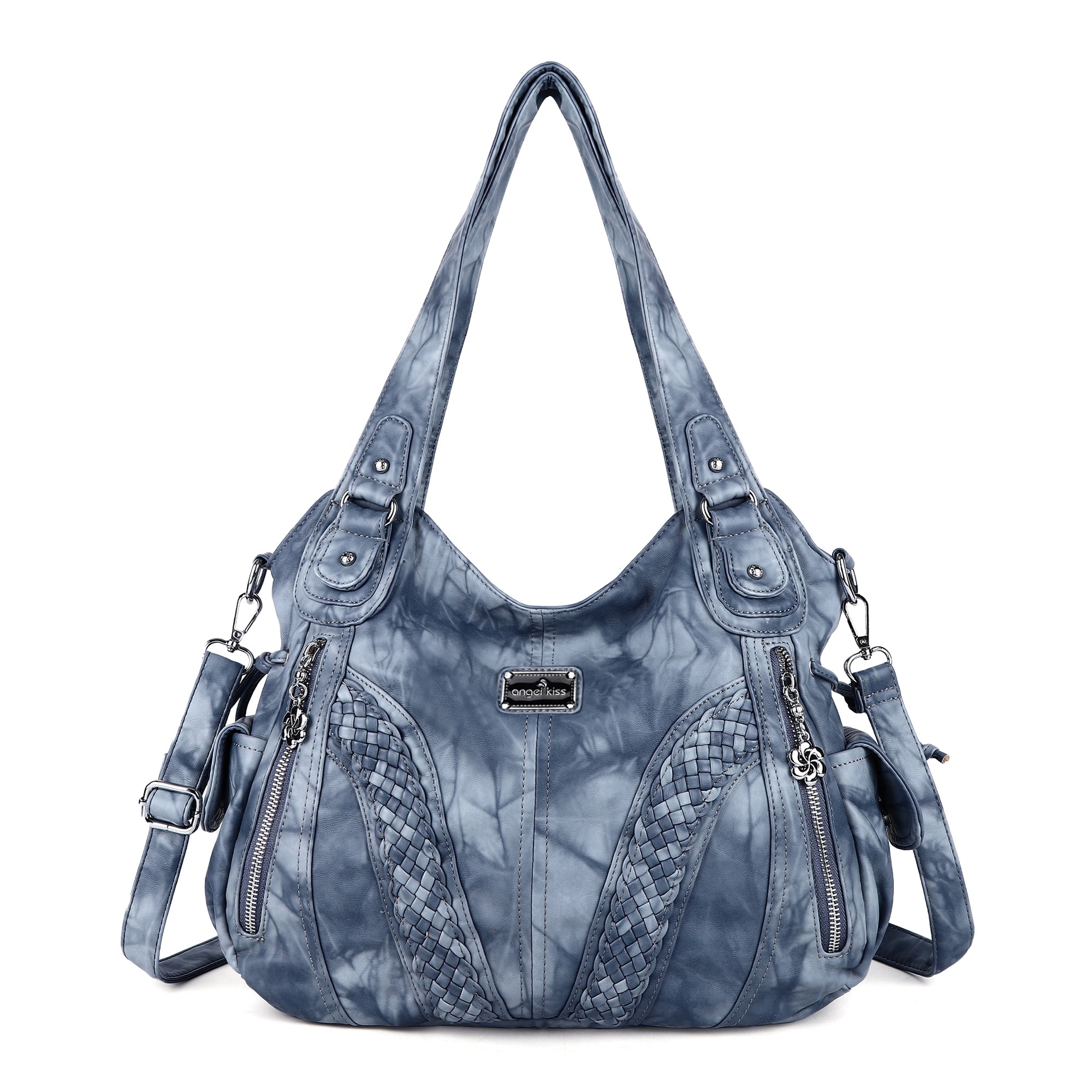 washed tie-dye design Daily women simple unique hobo handbag-Angelkiss Bag