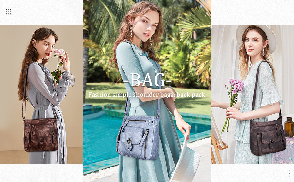 Soft Buckle Crossbody Purses for Women-Angelkiss Bag