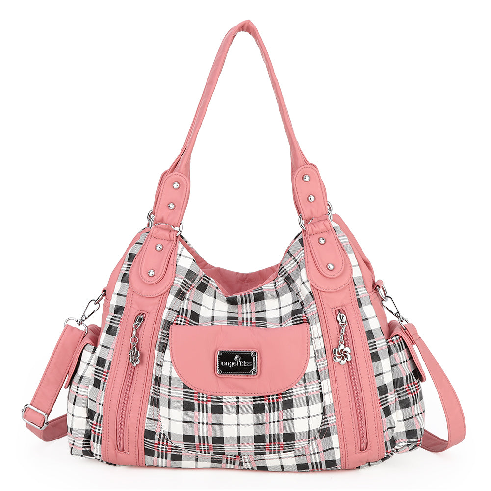 Fashion Washed Leather Bobo Shoulder Bag-Angelkiss Bag