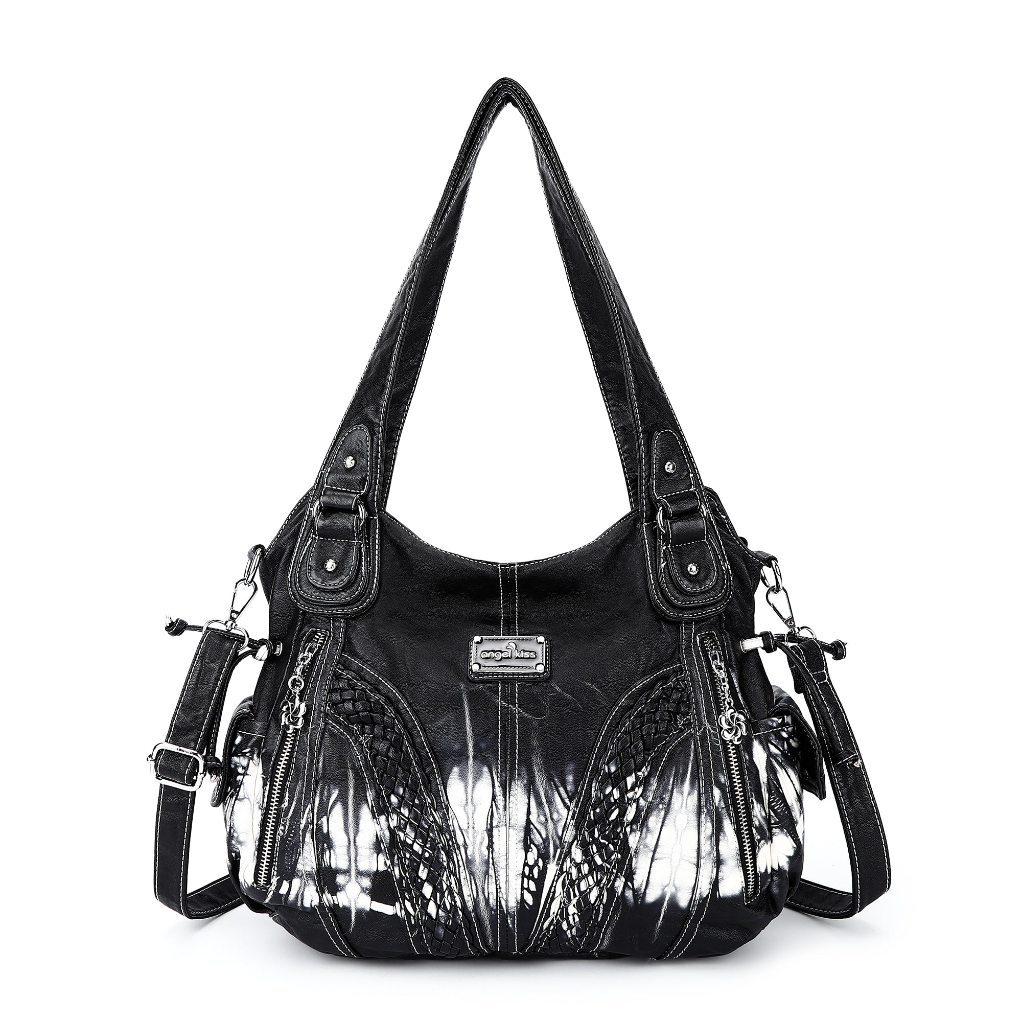 washed tie-dyeDaily women simple unique hobo handbag-Angelkiss Bag
