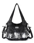 washed tie-dyeDaily women simple unique hobo handbag-Angelkiss Bag