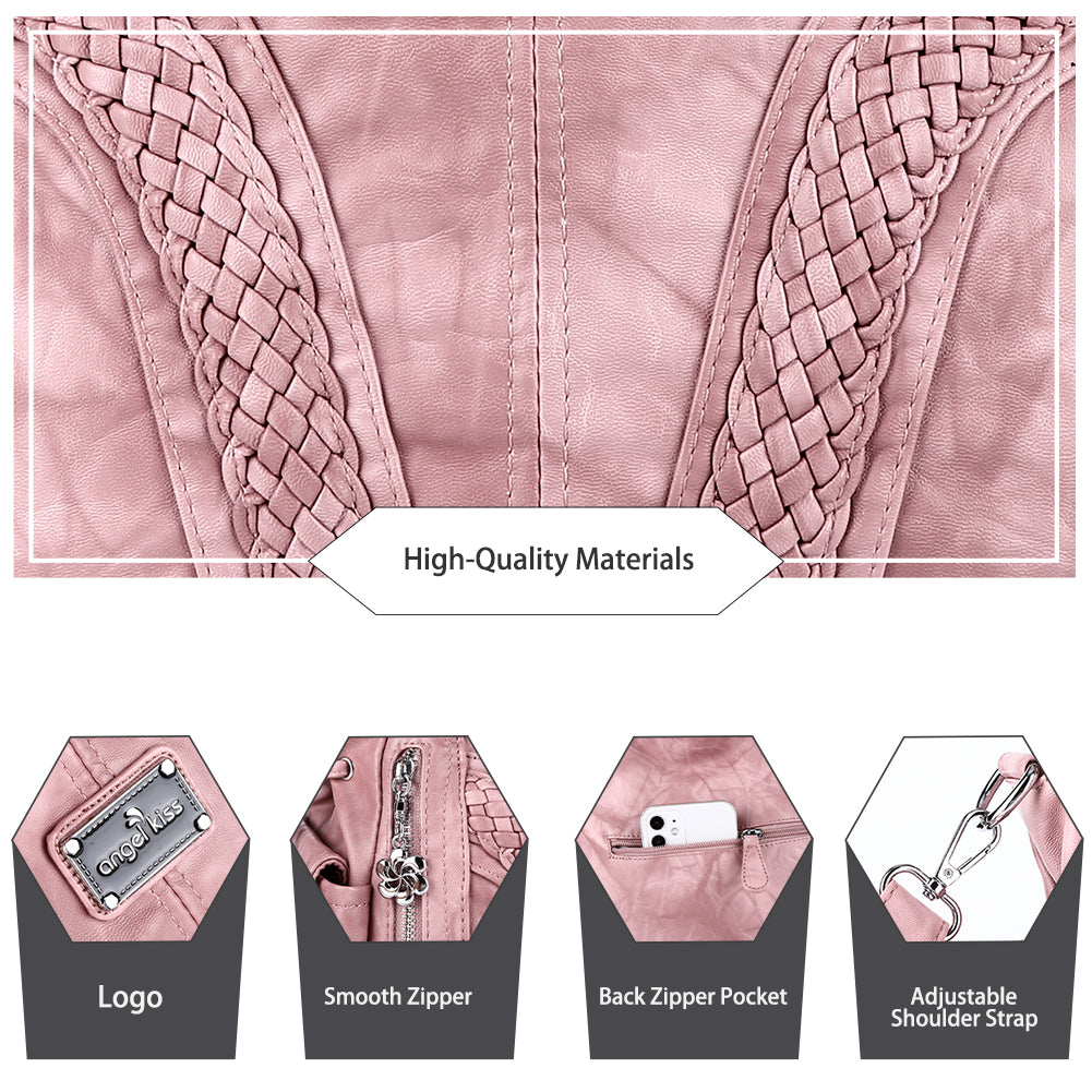 washed tie-dye design Daily women simple unique hobo handbag-Angelkiss Bag