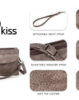 Hobo fern leather sling bag & strap purse for women-Angelkiss Bag