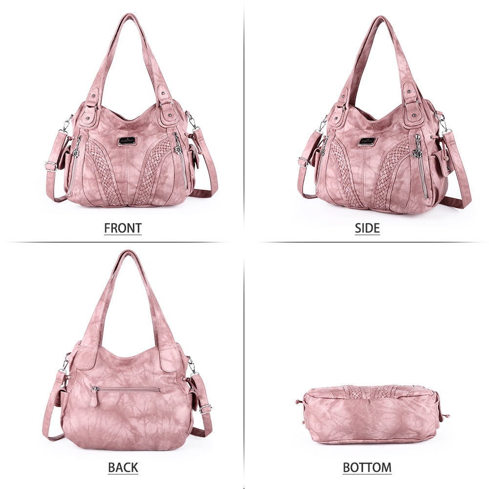 washed tie-dye design Daily women simple unique hobo handbag-Angelkiss Bag