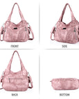 washed tie-dye design Daily women simple unique hobo handbag-Angelkiss Bag