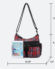 plaid art chic crossbody bag /handbag-Angelkiss Bag