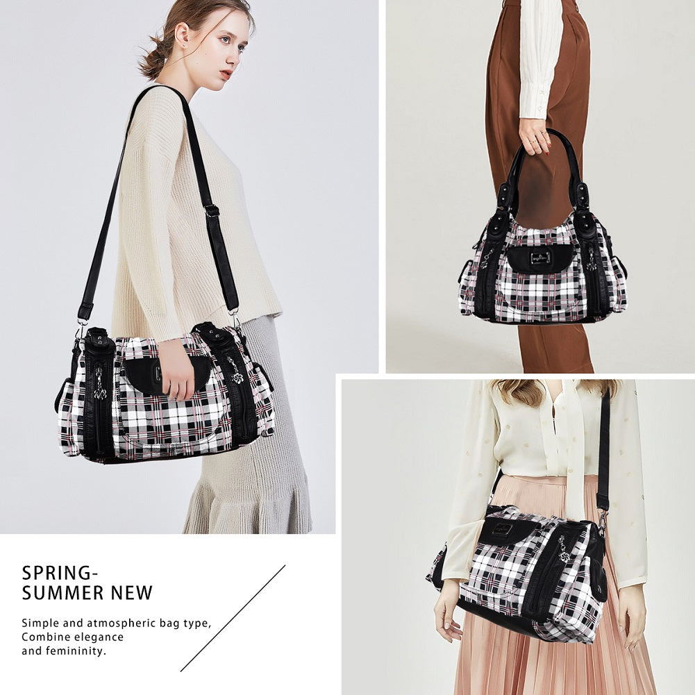 Fashion Washed Leather Bobo Shoulder Bag-Angelkiss Bag