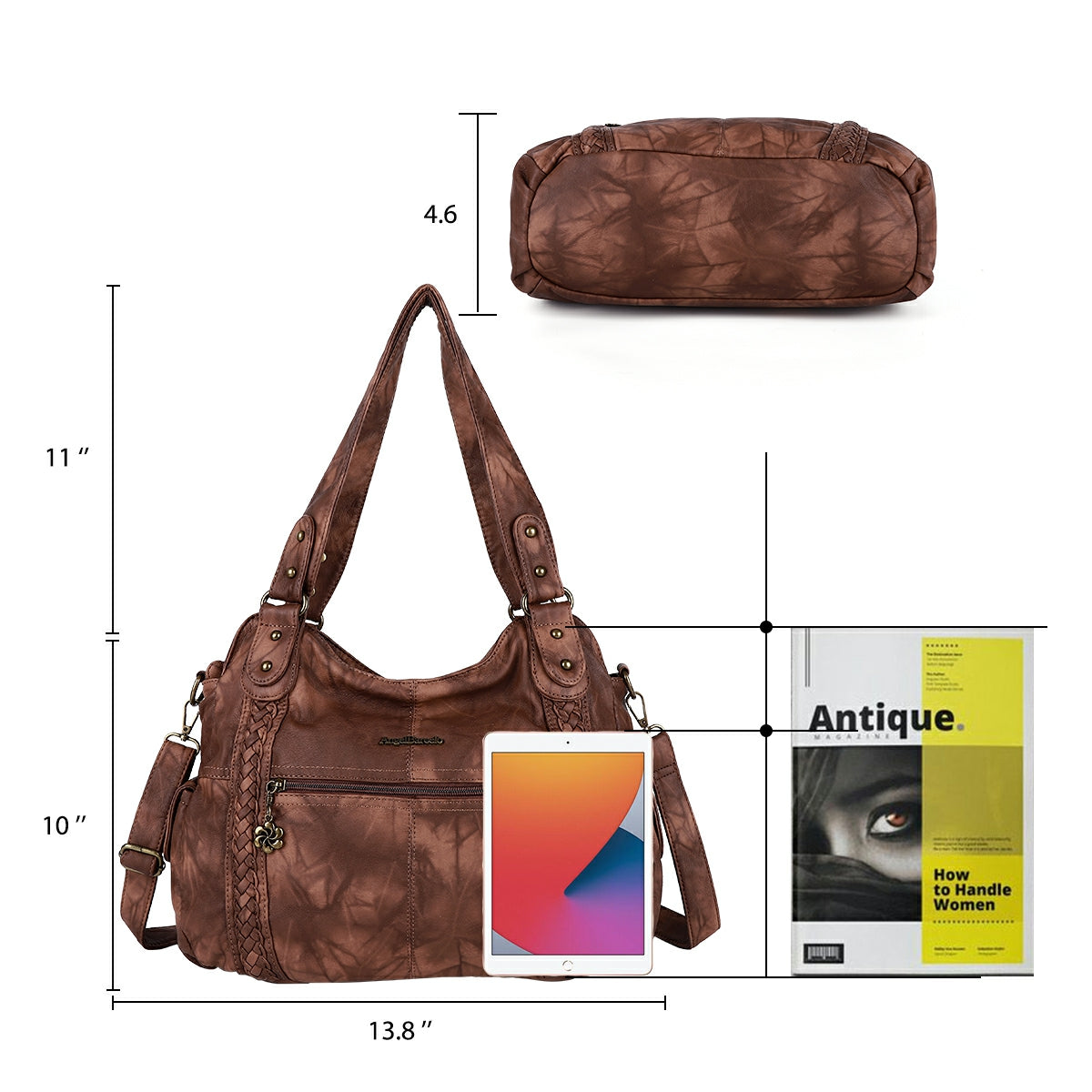 Women's spacious multi-functional homeless handbag shoulder bag-Angelkiss Bag