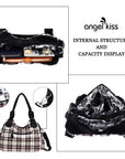 Fashion Washed Leather Bobo Shoulder Bag-Angelkiss Bag