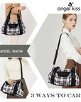 Fashion Washed Leather Bobo Shoulder Bag-Angelkiss Bag