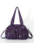 Washed Desigher Handbag For Women with Multi pockets-Angelkiss Bag