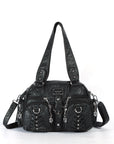 Washed Desigher Handbag For Women with Multi pockets-Angelkiss Bag