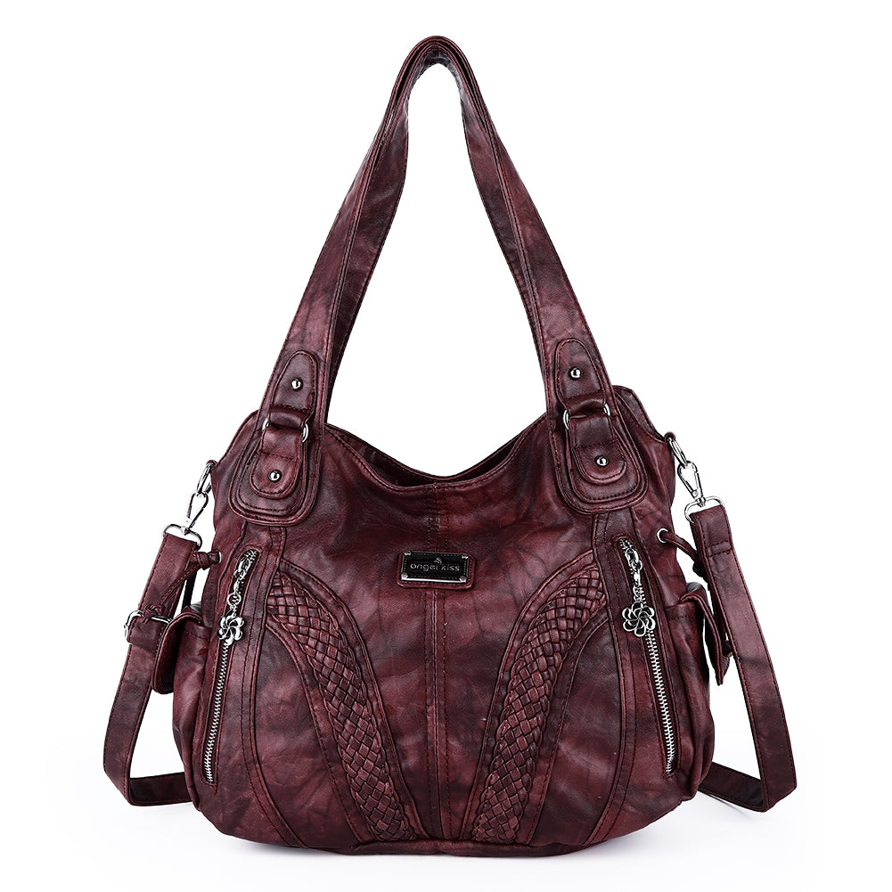 washed tie-dye design Daily women simple unique hobo handbag-Angelkiss Bag