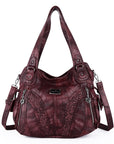 washed tie-dye design Daily women simple unique hobo handbag-Angelkiss Bag