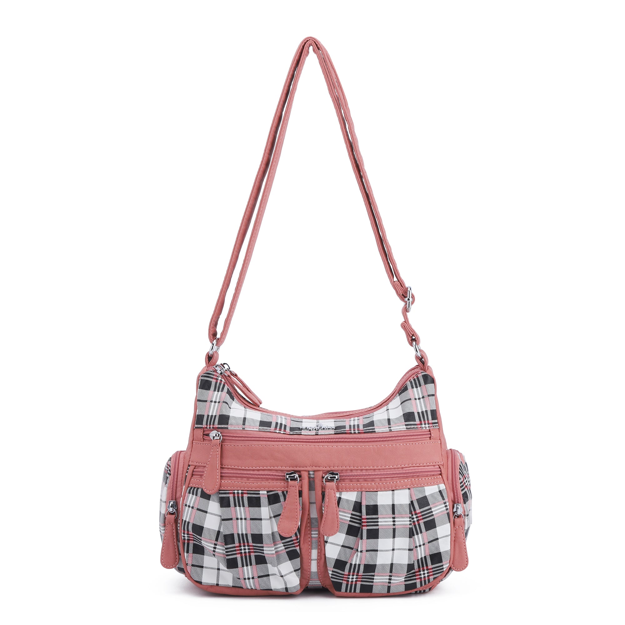 plaid art chic crossbody bag /handbag-Angelkiss Bag