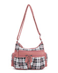 plaid art chic crossbody bag /handbag-Angelkiss Bag
