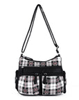 plaid art chic crossbody bag /handbag-Angelkiss Bag