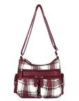plaid art chic crossbody bag /handbag-Angelkiss Bag