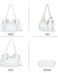 Women bucket handbag Hobo bag Large Capacity-Angelkiss Bag