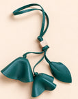 Vintage-Inspired Garden Bag Charm with Cascading Flowers