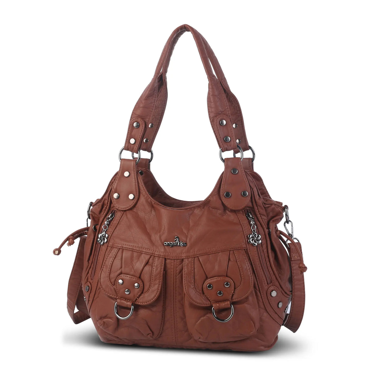 Angelkiss Urban Washed PU Shoulder Bag – Angel Kiss Angelkiss Urban Washed PU Shoulder Bag – Angel Kiss